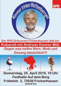 Kabarett "Kenner trinken Württemberger" mit Andreas Kenner