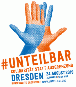 Großdemonstration in Dresden #unteilbar am 24. August 2019