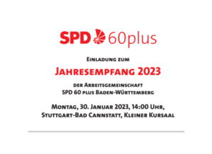 SPD-Landesverband Baden-Württemberg 60 Plus - Jahresempfang 2023